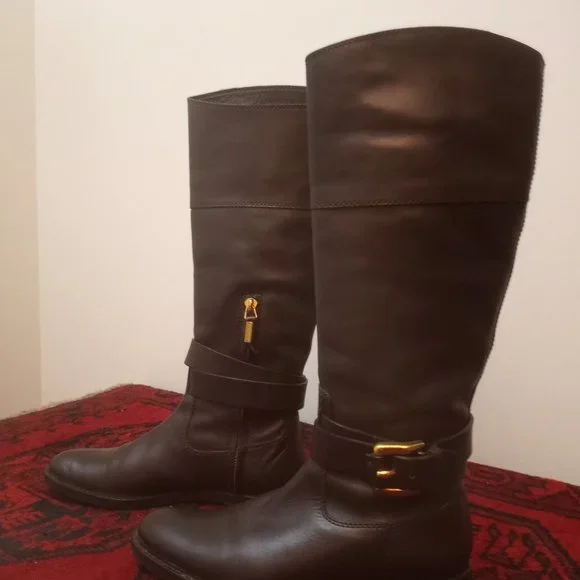 Boots Burberry 65 Burberry Shoes Burberry Brown Knee High Boots 65